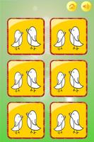 Birds Memory Card - Kids Game Affiche