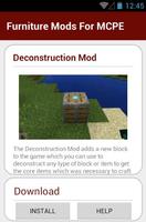 برنامه‌نما Furniture Mods For MCPE عکس از صفحه