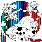 Paw Dog Patrol Coloring Pages ícone