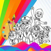 Paw Dog Patrol Coloring Pages Poster