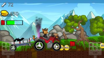 Monster Truck OF Paw Puppy Racing Fire imagem de tela 2