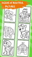 Kids Coloring for Paw Pups syot layar 2