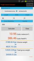 Freight Volume Calculator- CBM poster