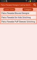 Pattu Pavadai Designs Cutting Stitching Videos Ekran Görüntüsü 2