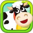 Match 3 Farm Animal Fun For Kids أيقونة