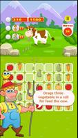 Match 3 Farm Animal Fun For Kids capture d'écran 3