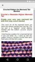 Crochet Mermaid Tail Blanket capture d'écran 1