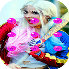 Locks Pattern Harley Quinn أيقونة