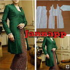 kebaya pattern design icône