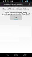 Morse Code SMS Vibrator تصوير الشاشة 1
