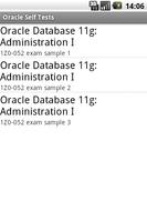 Oracle Self Tests capture d'écran 1