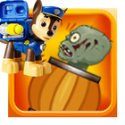 Paw vs Zombie on patrol icon