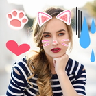 Lovely Cat Face for Snapchat icône