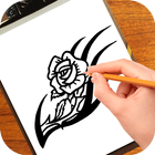 How to Draw Flower Tattoo icon