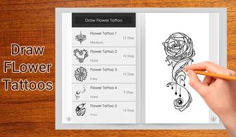 How to Draw Flower Tattoo capture d'écran 2