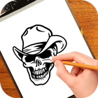 How to Draw Skulls Tattoo أيقونة