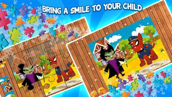 Spider Patrol Superhero Jigsaw Puzzle - Kids Game screenshot 2