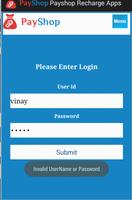PayShop Recharge Application screenshot 2