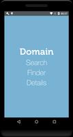 Domain finder, details, buy. Affiche