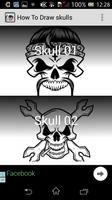 How To Draw Skulls Plakat