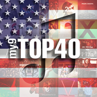 my9 Top 40 : US music charts आइकन