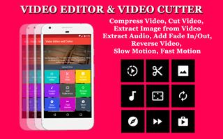 Free Video Editor - Cut, Compress, No watermark Affiche