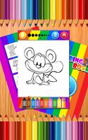 Mini Mouse junior Coloring Pages Painting Game Affiche