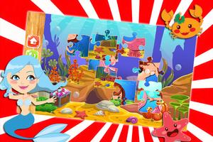 My Baby Mermaid Game : Puzzle Jigsaw تصوير الشاشة 1