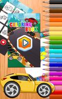 The Car Race Coloring Book. Painting Game. capture d'écran 1