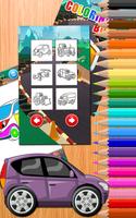 The Car Race Coloring Book. Painting Game. capture d'écran 2