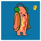 Dancing Hotdog Adventure Zeichen