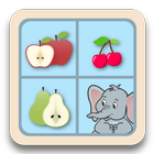 Icona Jeu memory - les fruits