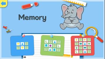 Jeu memory - l'alphabet الملصق