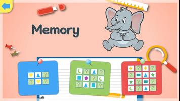 پوستر Jeu memory - les formes