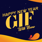 آیکون‌ New year GIF Maker with Name editor