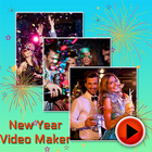 Happy New year Video Maker آئیکن