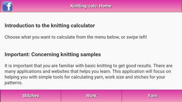 برنامه‌نما Knitting-calculator عکس از صفحه
