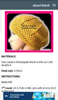 Crochet Patterns Hats capture d'écran 2