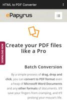 HTML to PDF Converter capture d'écran 2