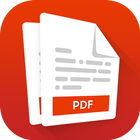 PDF阅读器，PDF阅读器和书签 图标