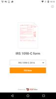 PDF Form 1098 C for IRS: Income Tax Return eForm Affiche