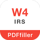 W-4 PDF tax Form for IRS-icoon