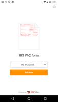 W-2 IRS PDF fillable Form plakat