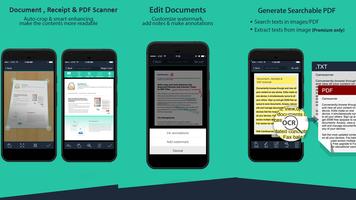 Scanner Pro: Document, reçu et PDF Scanner avec OC Affiche
