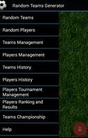 Teams and Tournament Generator تصوير الشاشة 1