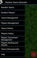 Teams and Tournament Generator اسکرین شاٹ 1