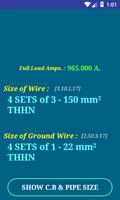 PEC Conductor Size Calculator Affiche