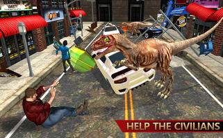 Dinosaur Attack City Hunting poster
