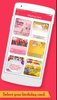 Birthday Greeting Cards Maker capture d'écran 1