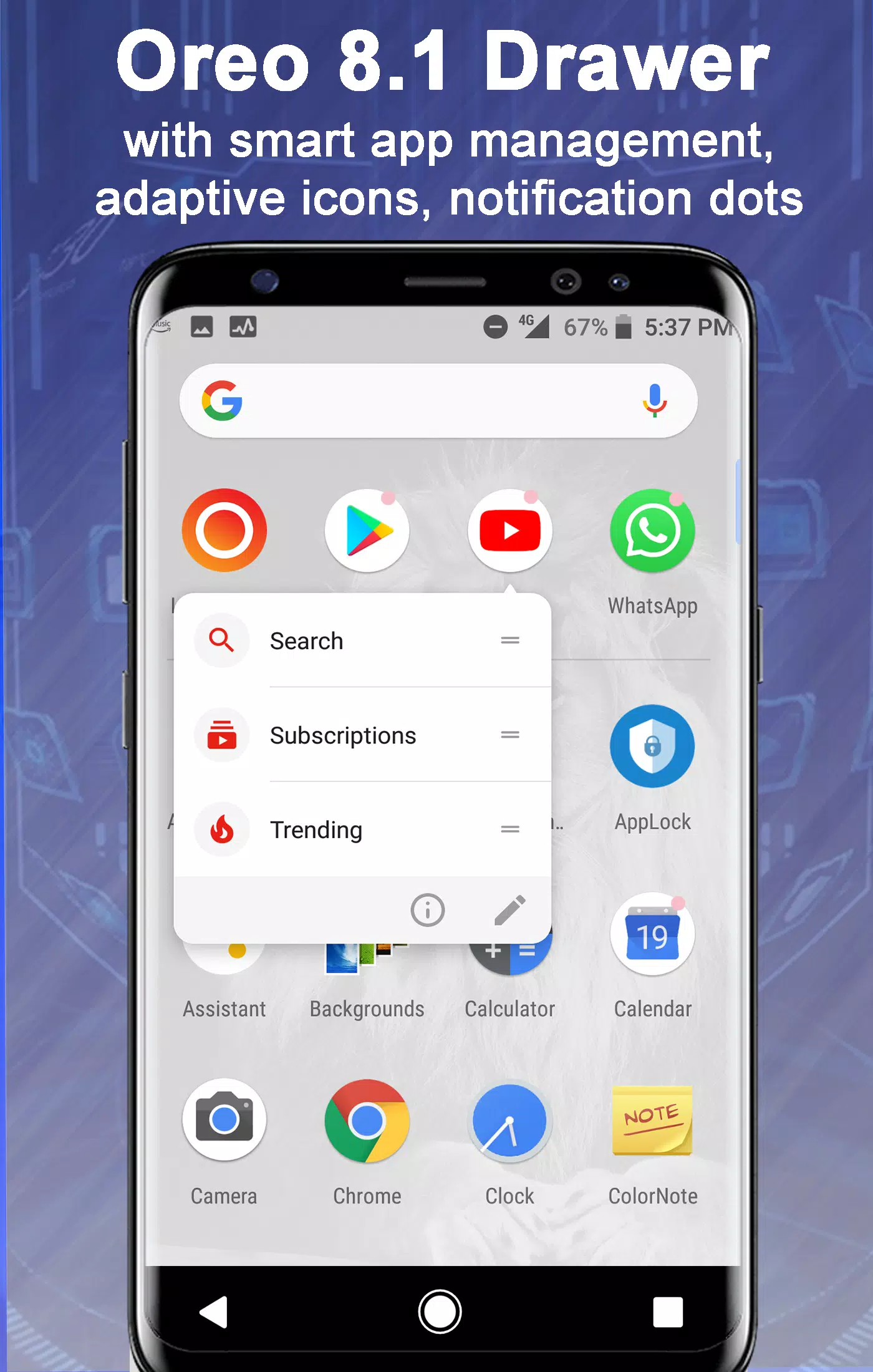 Launcher Oreo 8.1 for Android - APK Download